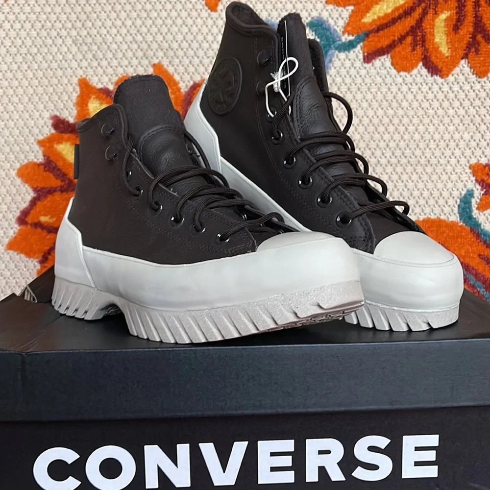 Converse A00911C CTAS LUGGED 2.0 CC HI VELVET BROWN/PAPYRUS/WHITE WMNS Platforms